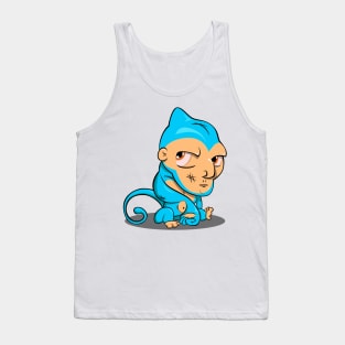 Determined Thoughts of a Blue Monkey Tank Top